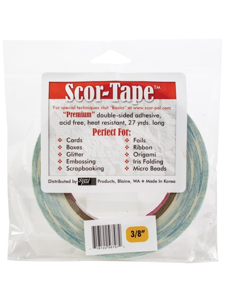 Scor-tape 9.5 mm - double face - 3/8"