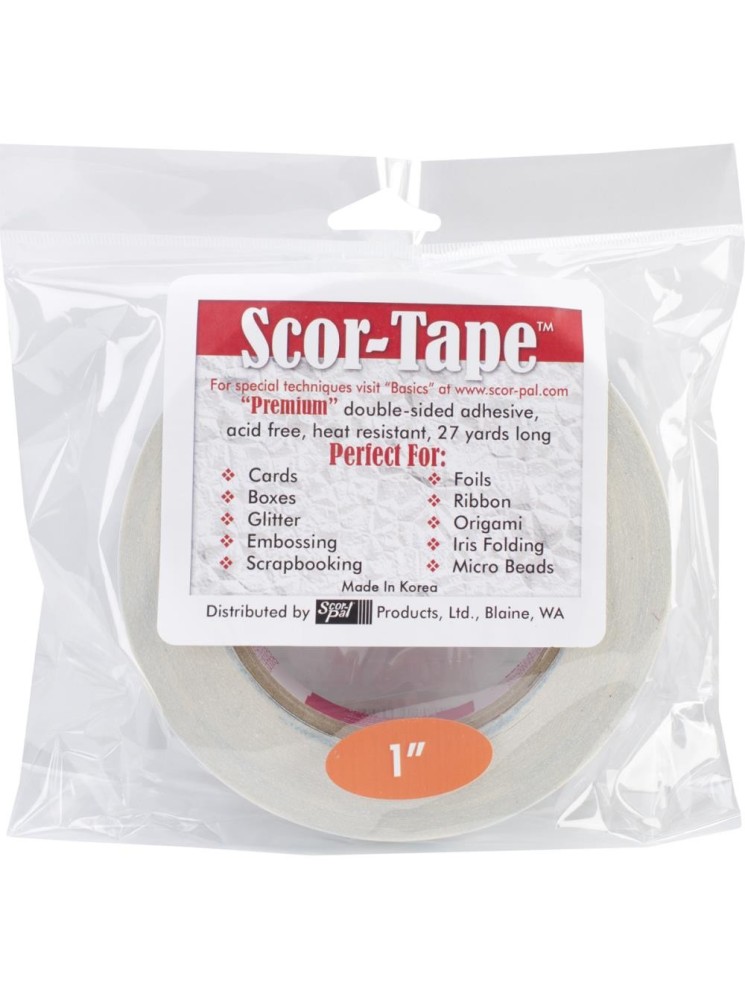 Scor-tape 2.5 cm - double face - 1"