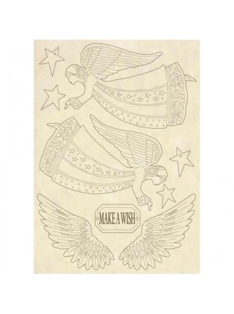 Anges et ailes- Make a wish - Stamperia
