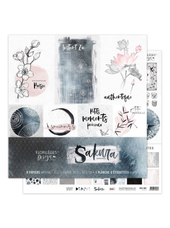 Papiers  imprimés - Collection Sakura - Florilèges design