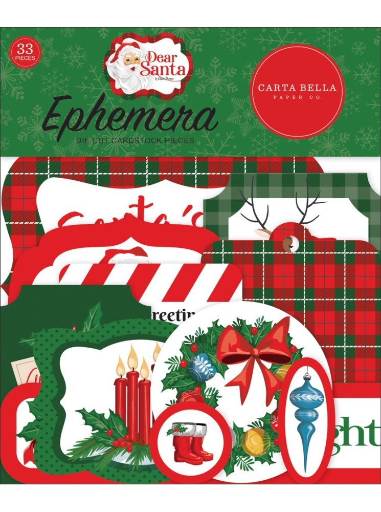 Ephemera - collection Dear Santa - Carta bella