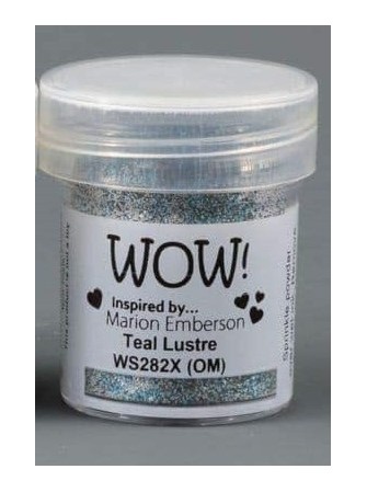 Teal Lustre : poudre embossage wow