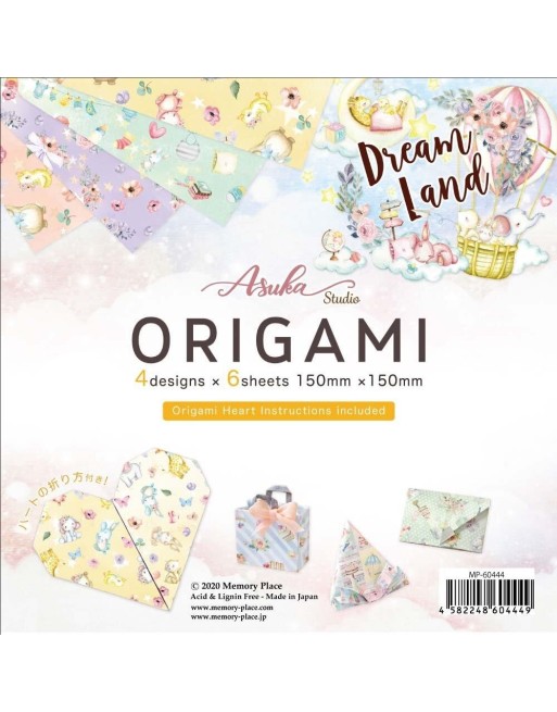 Dream Land - Origami  - Pack papiers 6" x 6" - Asuka Studio