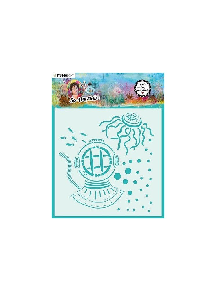 Mask N°10 - Collection So-Fish-Ticated - Art by marlene