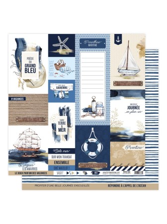 Kit de papiers - Vue sur mer - Florilèges