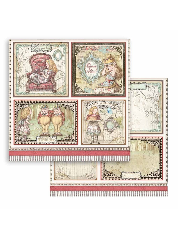 Feuille Cards - Collection Alice - Stamperia