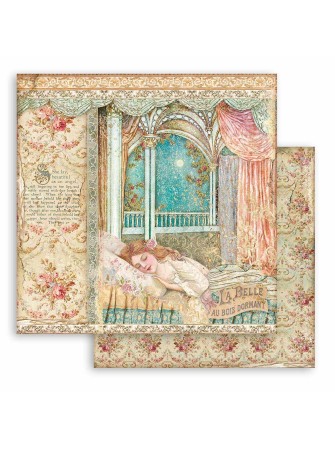 Pack papiers 15 x 15 cm - Sleeping Beauty - Stamperia