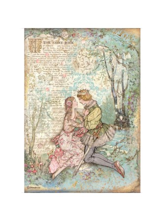 Feuille de riz "Lovers" - Collection Sleeping Beauty - Stamperia