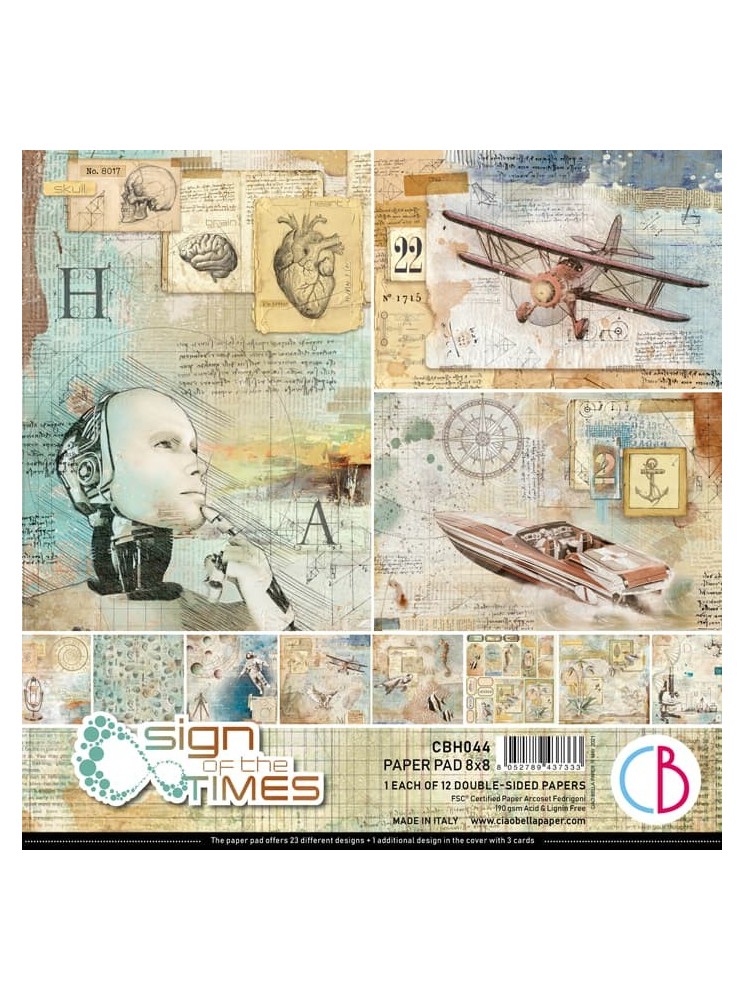 Pack papiers  -Sign of the Times 20 x 20 cm - Ciao Bella