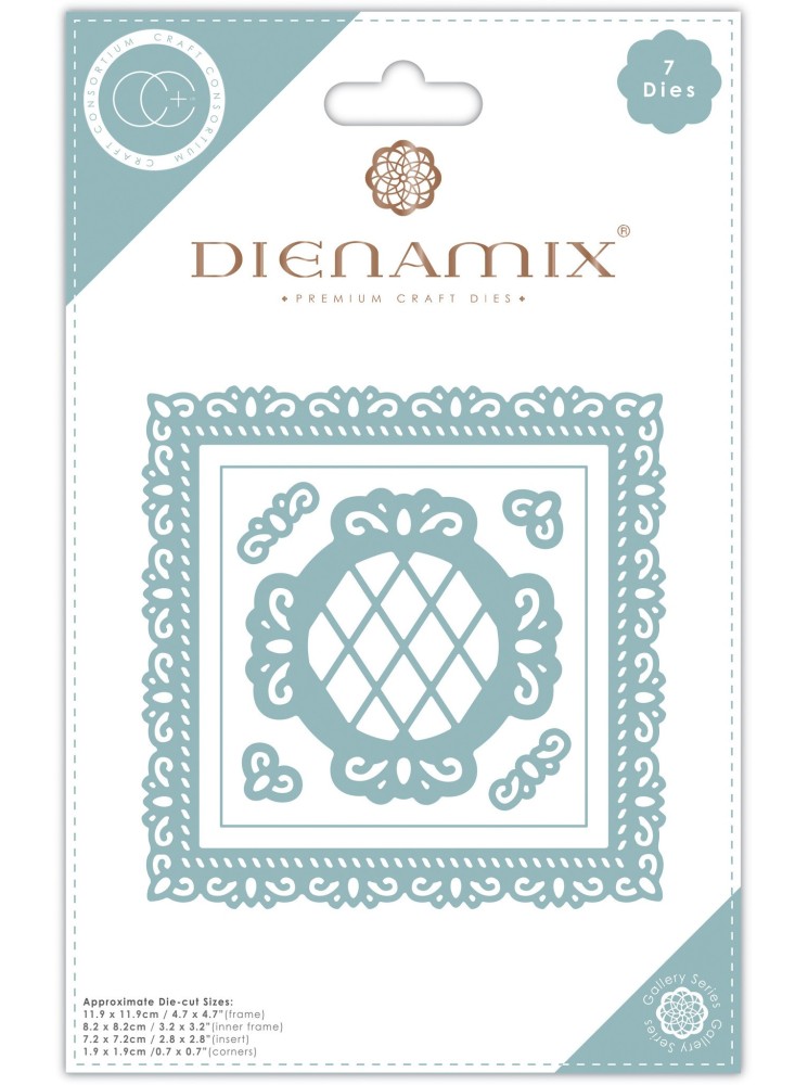 Ornate Square - Dienamix - dies - matrice de découpe -  Craft Consortium