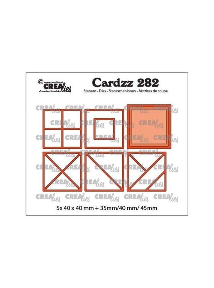 Cardzz élément carrés - matrice de découpe - dies - Crealies