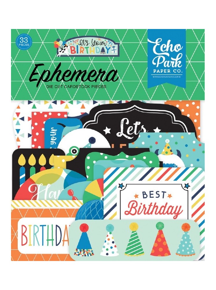 Ephemera - Collection "It's your Birthday boy" - Echo Park