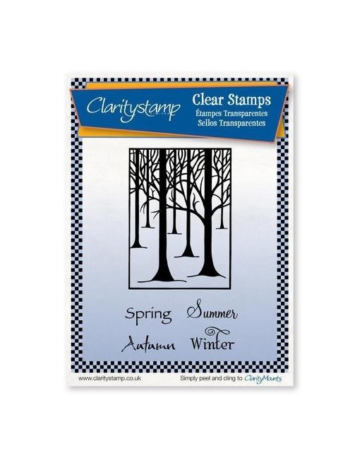 Tampon clear - treescape & seasons - Claritystamp