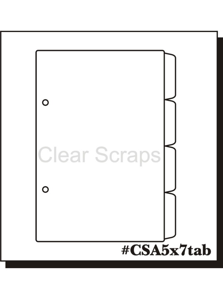 Intercalaires pour classeur - Clear scrap