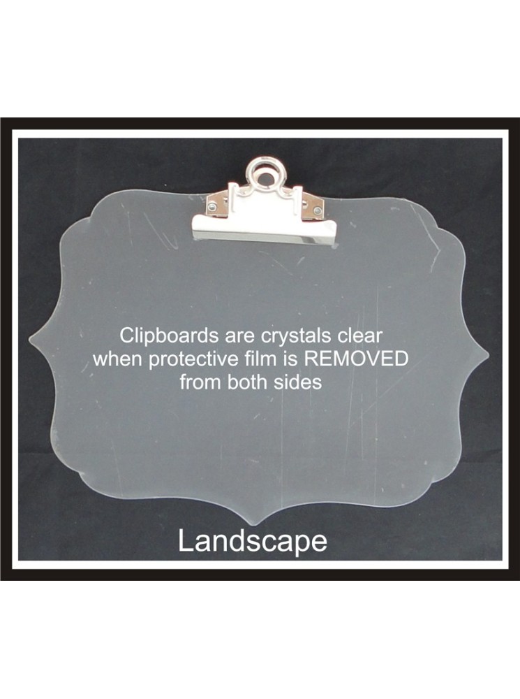 Porte note à pince acrylique transparent - parenthèse - Clear Scrap