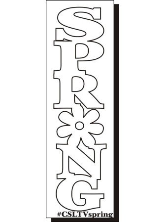 Spring - mot en acrylique transparent - Clear Scrap