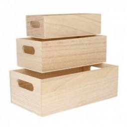 3 casiers en bois - Artemio