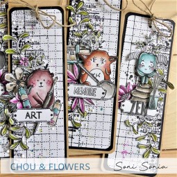 Tampon cling - Doudou rêveur - Collection "Voyage imaginaire" - Chou & Flowers