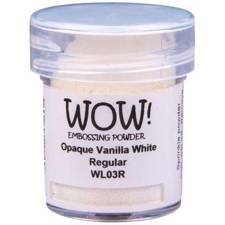 Opaque Vanilla White : poudre embossage wow