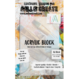 Bloc acrylique A6  pour tampons - Aall & create