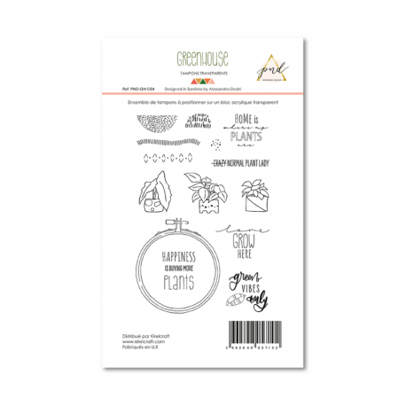 Tampon clear - Collection Greenhouse - Papernova Design Tampon clear - Collection Greenhouse - Papernova Design