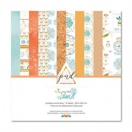 Pack papiers  - Collection "Trip to the Island" - PaperNova Design
