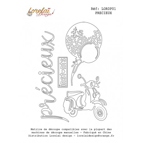 Précieux  - Dies - Collection "Petit coin de paradis" - Lorelaï Design