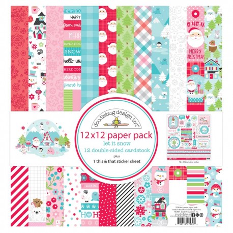 Collection "Let it Snow" - Pack papiers - Doodlebug