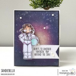 Girl Astronaut - collection "The Oddball" - Tampon cling - Stampingbella