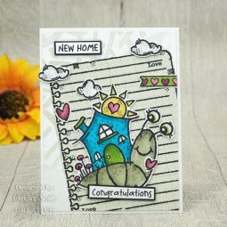 Tampon clear : Happy House Snail - Woodware Craft Collection