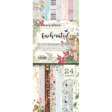Pack papiers - Collection "Enchanted" 3.5" x 8.5" -  Memory-place