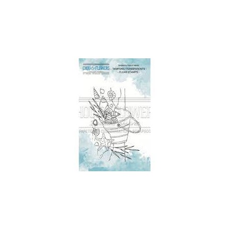 Tampon clear - Seau de Plage  - Collection "Nautique" - Chou & Flowers