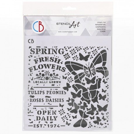 Spring Fesh Flowers - Stencils - Collection "Sparrow Hill" - Ciao Bella