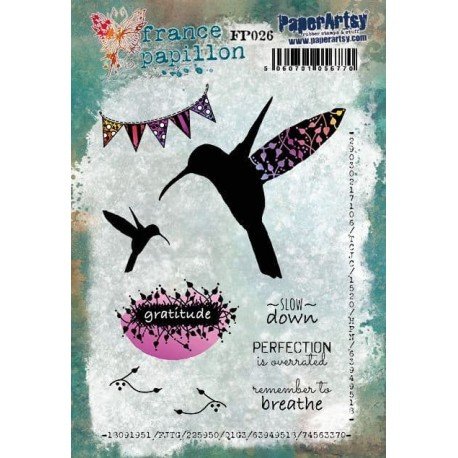 Tampon cling - Set 26 - Collection France Papillon - PaperArtsy