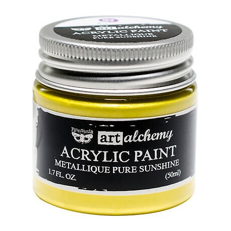 Acrylic Paint - Métallique Pure Sunshine - Finnabair - Prima Marketing
