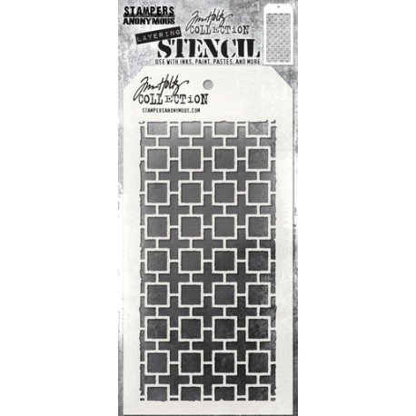 Linked Squares - Stencils - Tim Holtz - Stampers Anonymous