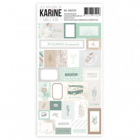 Collection "Sable d'Or" - stickers - Les Ateliers de Karine