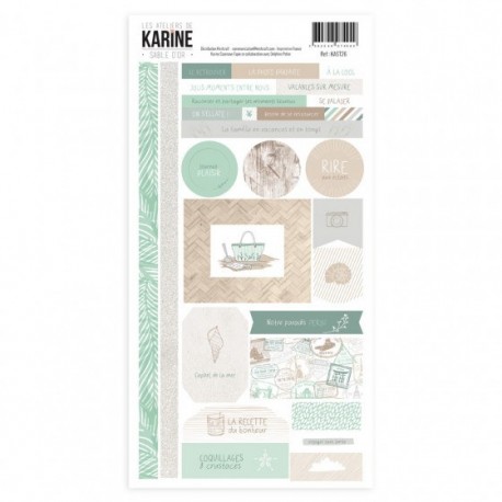 Collection "Sable d'Or"  - stickers - Les Ateliers de Karine