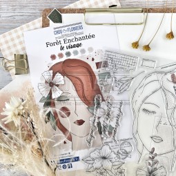 Tampon clear - Le visage - Collection "Forêt enchantée" - Chou & Flowers