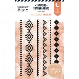 Frises Ethniques - Tampon clear - collection "Arizona" - Florilèges