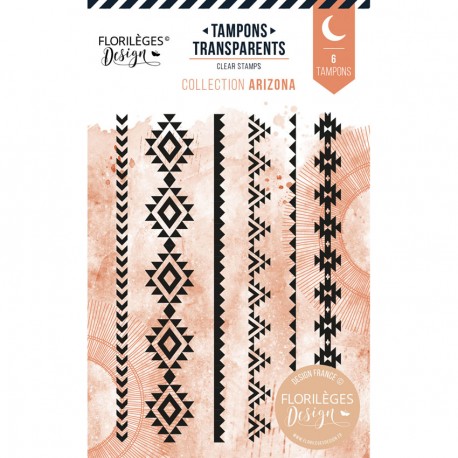 Frises Ethniques - Tampon clear - collection "Arizona" - Florilèges