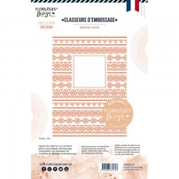 Carte ethnique - classeur d'embossage- Collection "Arizona" - Florilèges Design