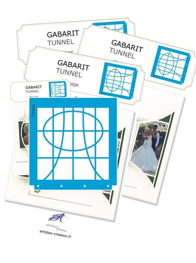 Gabarit tunnel avec fiches Gabarit tunnel avec fiches