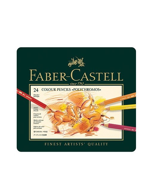 Polychromos  - boite de 24 crayons à pigment - Faber Castel
