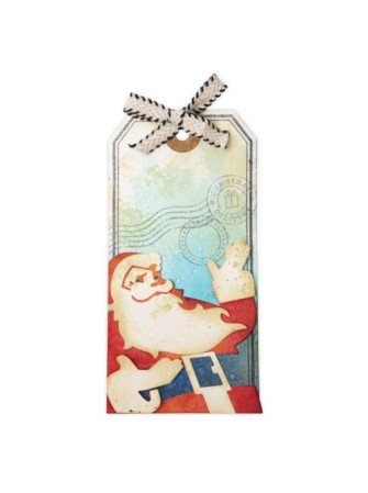 Père Noël retro - Thinlits - Tim Holtz - matrice de découpe -  Sizzix