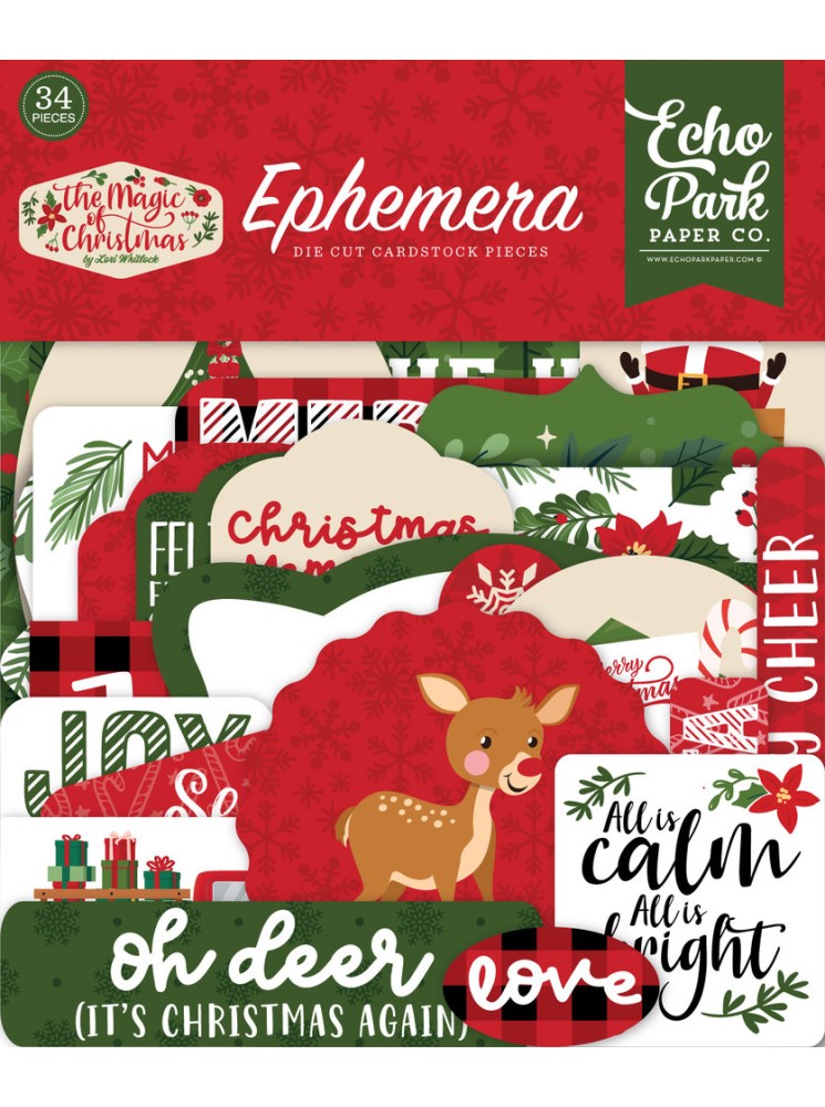 Ephemera - Collection "The Magic of Christmas" - die cut - Echo Park
