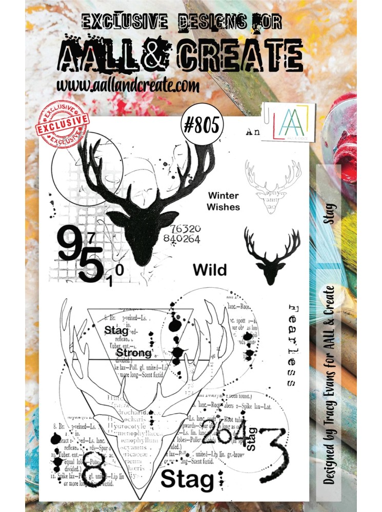 Tampon clear N° 805 : Stag - Aall & create