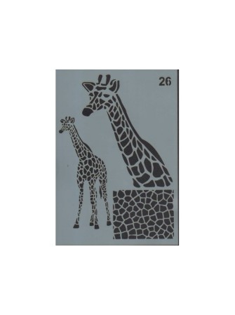 gabarit décors girafe -...