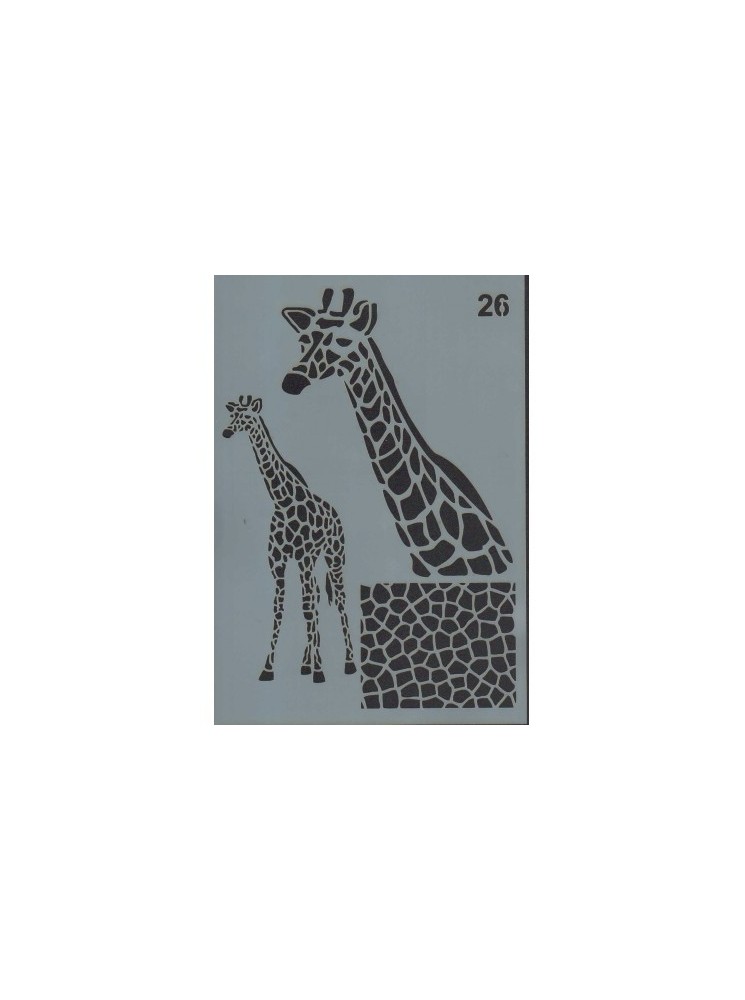 gabarit décors girafe - Easy scrap
