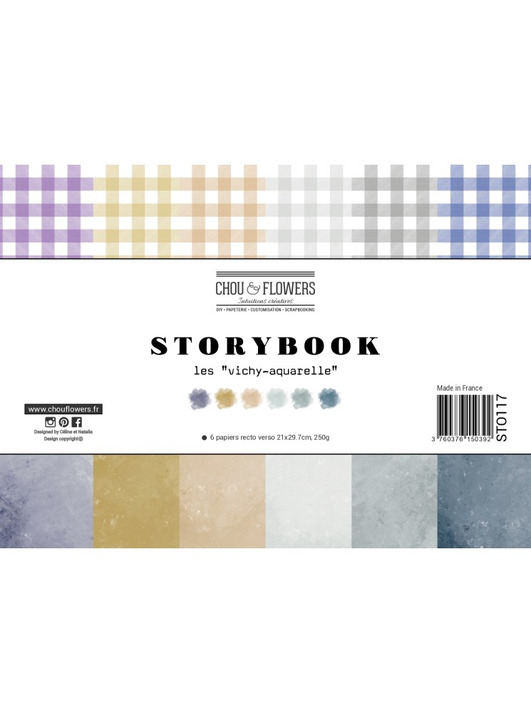 Les "Vichy-aquarelle" - Collection "Storybook" -  Chou & Flowers
